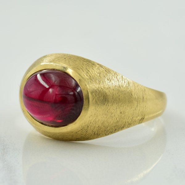 Synthetic Ruby Ring | 4.00ct | SZ 8.75 | Online now