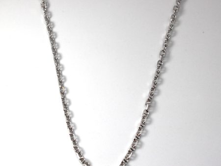 White Gold Anchor Chain | 20 | For Cheap