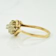 Two Tone Gold Diamond Cluster Bypass Ring | 0.45ctw | SZ 9.5 | Online