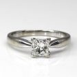 Solitaire Princess Diamond Ring | 0.52ct I1 J | SZ 5 | Supply