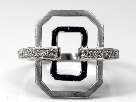 Textured Diamond Ring | 0.16ctw | SZ 6.5 | For Sale