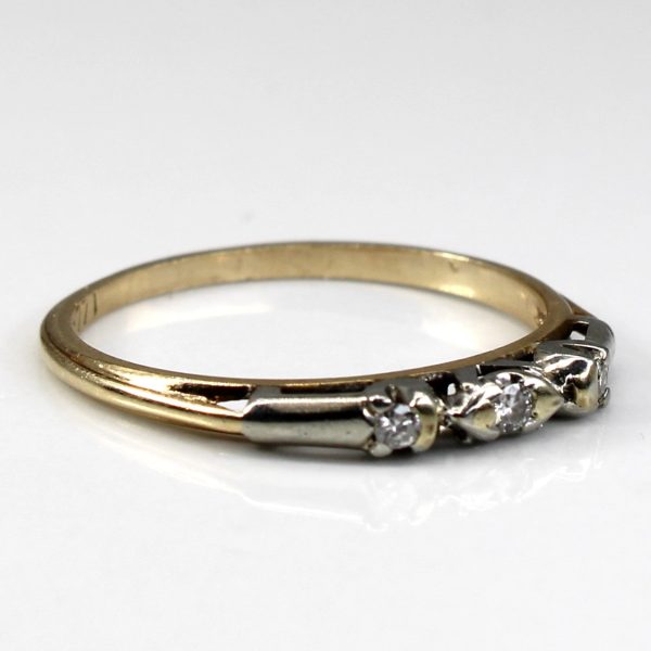 Three Stone Diamond Ring | 0.04ctw | SZ 7 | Hot on Sale