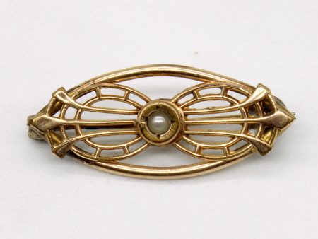 Simulant Pearl Brooch Cheap