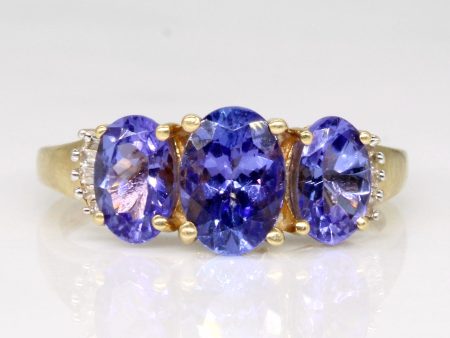 Tanzanite & Diamond Cocktail Ring | 1.50ctw, 0.06ctw | SZ 6 | For Cheap