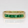 Square Cut Emerald Ring | 0.36ctw | SZ 7 | Fashion