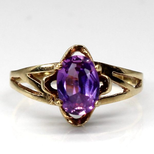 Solitaire Purple Sapphire Ring | 1.00ct | SZ 5 | Online now