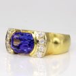 Tanzanite & Diamond Cocktail Ring | 3.00ct, 0.28ctw | SZ 6.75 | Sale