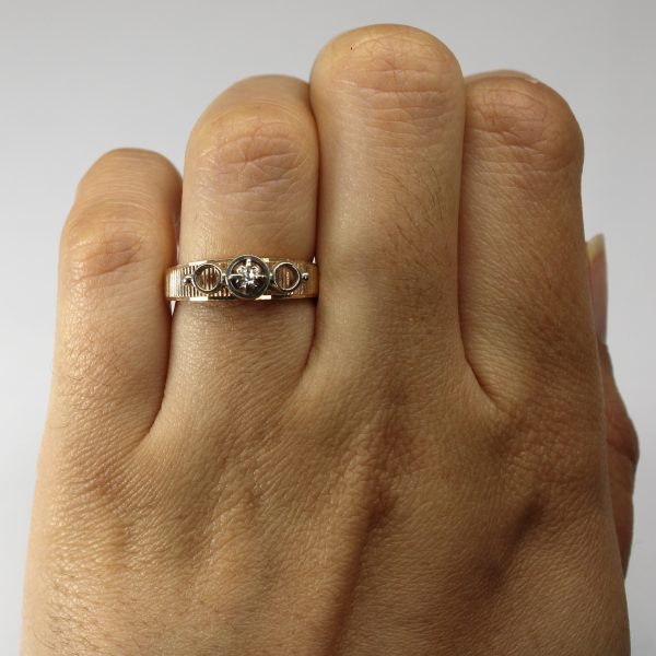 Textured Diamond Ring | 0.01ct | SZ 5.25 | Online Hot Sale