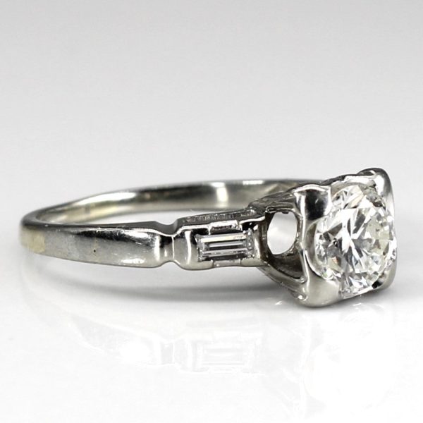 Three Stone Diamond Ring | 0.59ctw SI2 H | SZ 4 | Sale