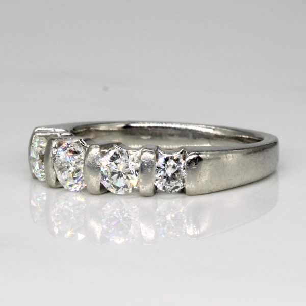 Tension Set Diamond Ring | 0.86ctw | SZ 6.75 | Fashion