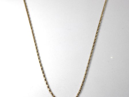 Yellow Gold Bar and Link Chain | 16 | Online Hot Sale