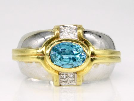 Topaz & Diamond Cocktail Ring | 1.20ct, 0.08ctw | SZ 7 | Online Sale