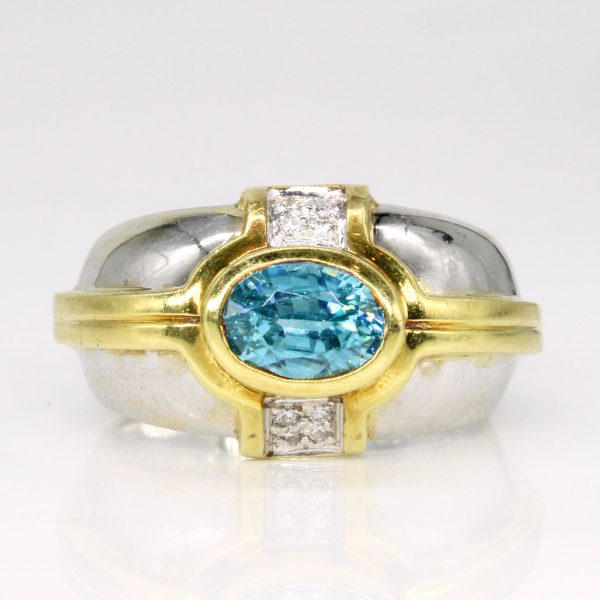 Topaz & Diamond Cocktail Ring | 1.20ct, 0.08ctw | SZ 7 | Online Sale