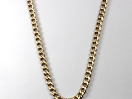 Yellow Gold Curb Link Chain | 22 | Online