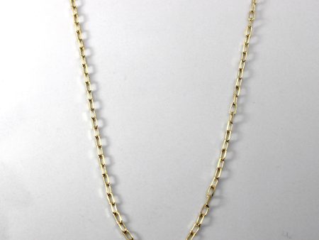 Yellow Gold Rolo Link Chain | 18 | Online Hot Sale