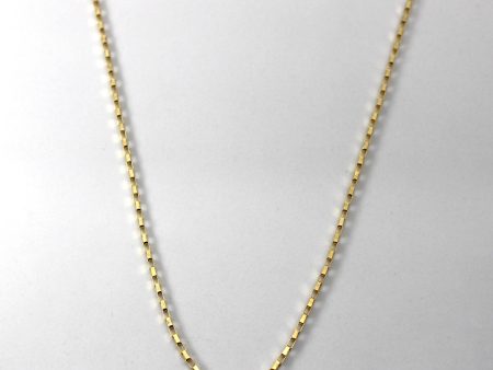 Yellow Gold Box Chain | 20 | Fashion