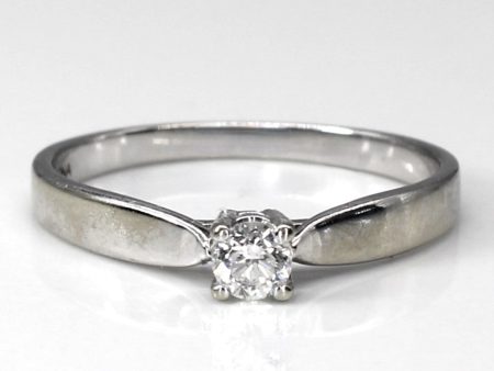 Solitaire Diamond Ring | 0.13ct | SZ 6.5 | For Discount