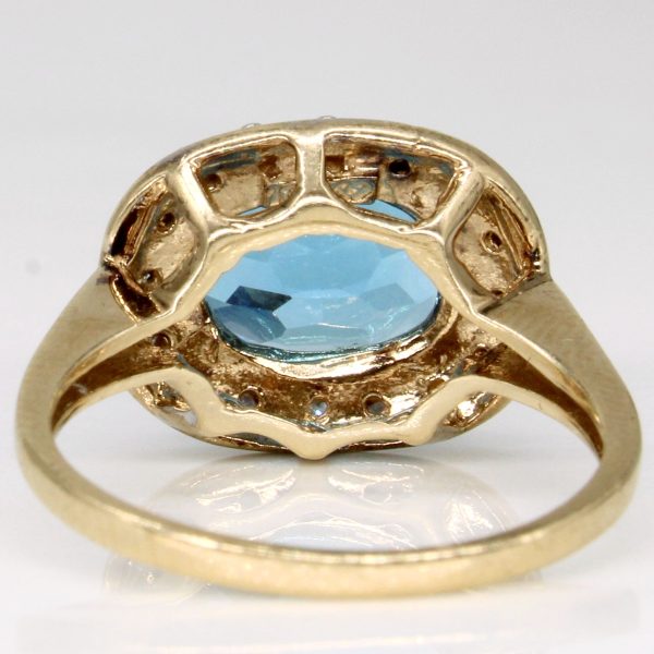 Topaz & Diamond Cocktail Ring | 3.30ct, 0.05ctw | SZ 6 | Online Sale