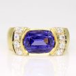 Tanzanite & Diamond Cocktail Ring | 3.00ct, 0.28ctw | SZ 6.75 | Sale