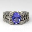 Tanzanite & Diamond Ring | 1.80ct | 0.60ctw | SZ 6 | For Discount