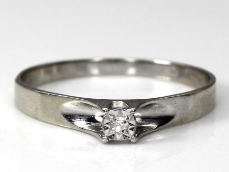 Solitaire Diamond Ring | 0.01ct | SZ 8.5 | Hot on Sale