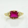 Synthetic Ruby Ring | 2.24ct | SZ 7.5 | Cheap