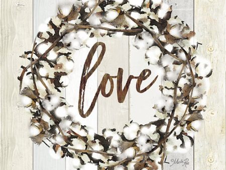 MAZ5003 - Love Cotton Wreath - 12x12 Fashion