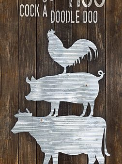 MAZ5032 - Metal Farm Animal Stack - 9x18 Sale