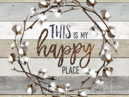 MAZ5023 - This is My Happy Place Cotton Wreath - 12x12 Supply